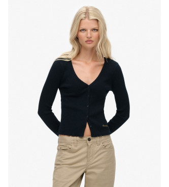 Superdry Essential Button T-shirt navy