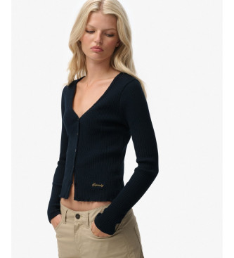 Superdry Essential Button T-shirt navy