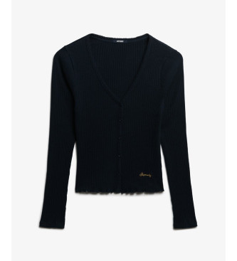 Superdry Essential Button T-shirt navy