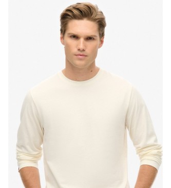 Superdry T-shirt Classic Essential blanc cassé