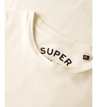 Superdry T-shirt Classic Essential blanc cassé
