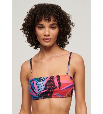 Superdry Multicolour tropical bandeau bikini top