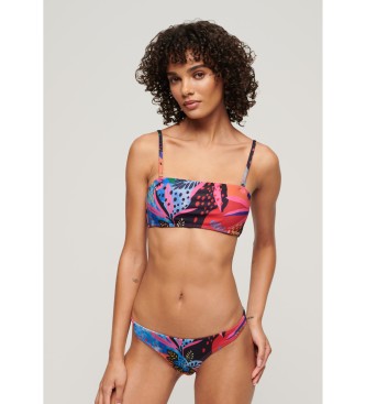 Superdry Multicolour tropisch bandeau bikinitopje
