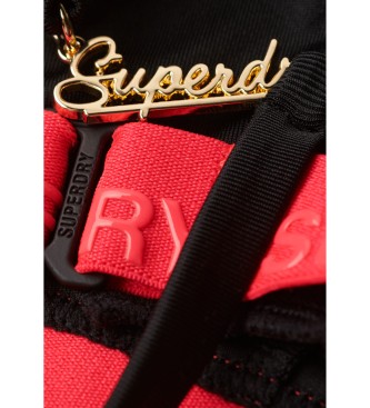 Superdry Top bikini elasticizzato a triangolo nero