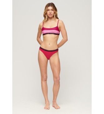 Superdry Stretch bralette bikinitop pink