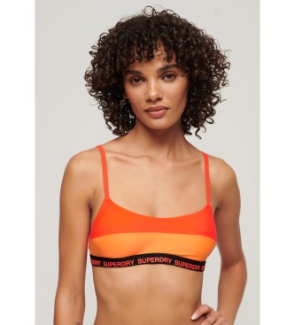 Superdry Top bikini a bralette elasticizzato arancione