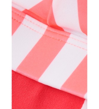 Superdry Trikotni zgornji del bikinija z rožnatimi črtami