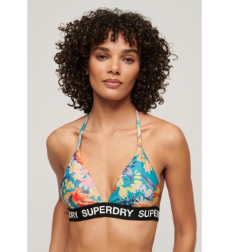 Superdry Top De Bikini Triangular Con Logo multicolor