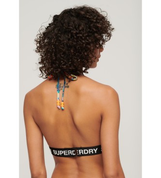 Superdry Top De Bikini Triangular Con Logo multicolor