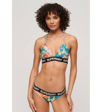 Superdry Top De Bikini Triangular Con Logo multicolor