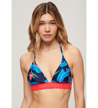 Superdry Triangel bikinitop met marine logo