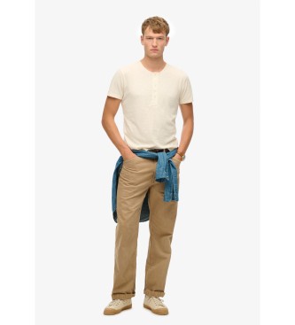 Superdry Merchant Store beige short sleeve t-shirt