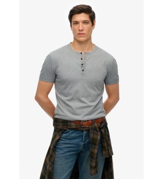 Superdry T-shirt de malha flamejada cinzenta
