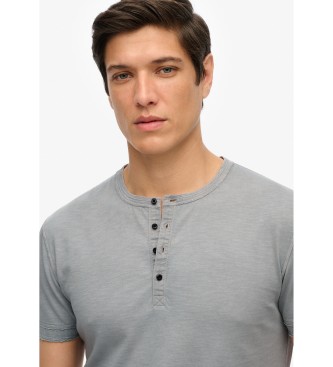 Superdry T-shirt de malha flamejada cinzenta