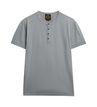 Superdry T-shirt de malha flamejada cinzenta