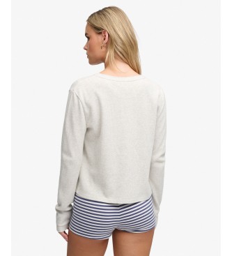 Superdry Koszulka Essential Waffle be?owa