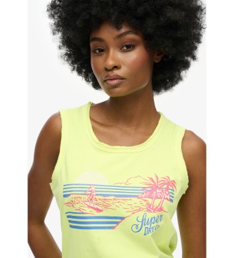 Superdry rmls randig topp Outdoor grn