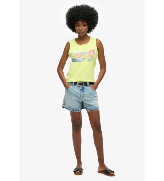 Superdry rmls randig topp Outdoor grn
