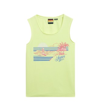 Superdry rmls randig topp Outdoor grn