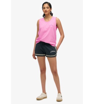 Superdry Top sans manches  rayures roses pour l'extrieur