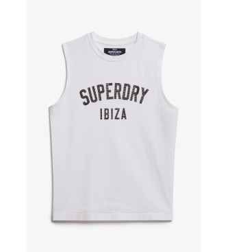 Superdry T-shirt med passform Sport Luxe vit