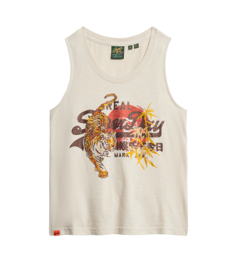 Superdry Tokyo Vintage beige T-shirt