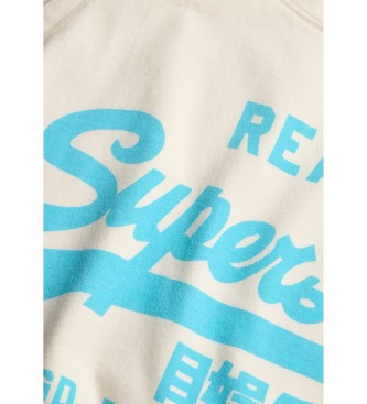 Superdry Top sans manches vintage en fluorine blanc