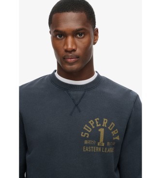 Superdry Sudadera Track & Field Graphic Crew marino