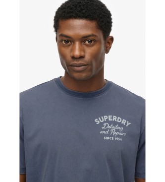 Superdry T-shirt de grandes dimenses Trade Tools azul