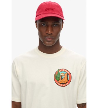 Superdry Camiseta Travel Postcard blanco