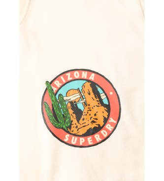 Superdry Camiseta Travel Postcard blanco
