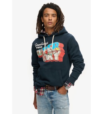 Superdry Sweatshirt Resa Vykort Graphic navy