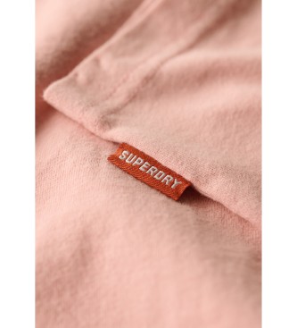 Superdry Reisepostkarte Grafik-T-Shirt rosa