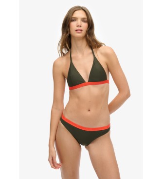 Superdry Top de biquni triangular verde