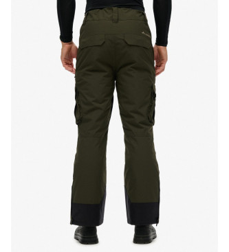 Superdry Spodnie narciarskie Ultimate Freestyle zielone