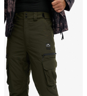 Superdry Spodnie narciarskie Ultimate Freestyle zielone