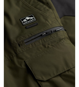 Superdry Spodnie narciarskie Ultimate Freestyle zielone