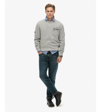 Superdry Sweat Utility Loose gris