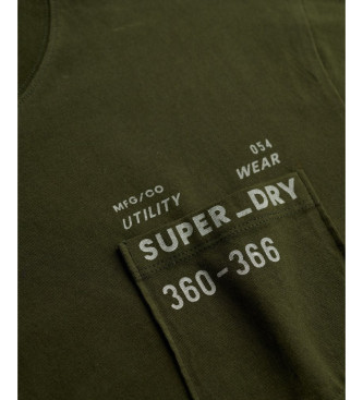 Superdry T-shirt Utility Loose vert