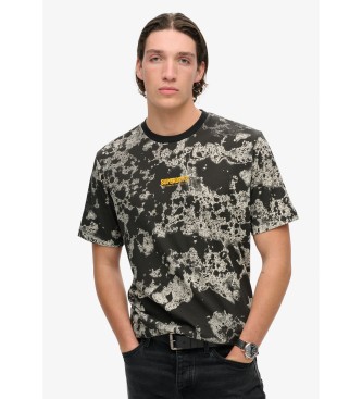 Superdry T-shirt ample avec graphisme camouflage utilitaire noir