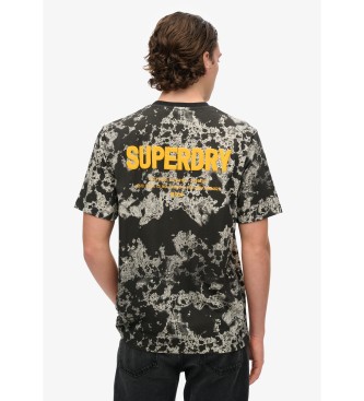 Superdry T-shirt ample avec graphisme camouflage utilitaire noir