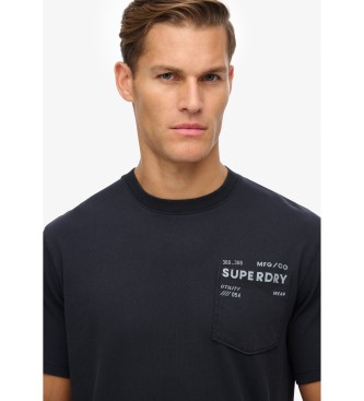 Superdry Maglietta nera Utility