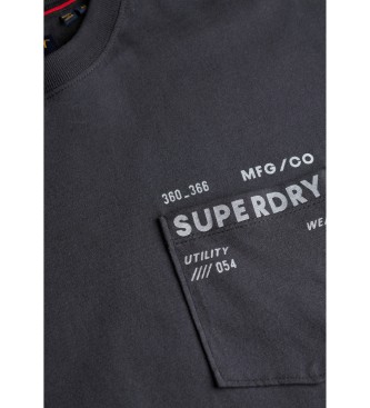 Superdry Maglietta nera Utility