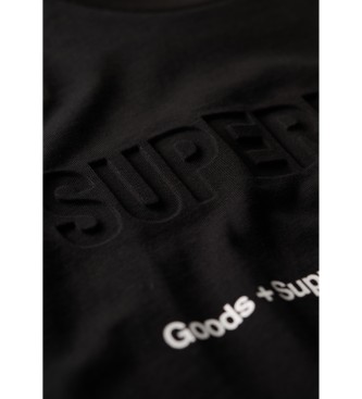 Superdry T-shirt larga com logtipo utilitrio desportivo preto