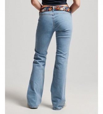 Superdry Vintage bl flared low-rise jeans i kologisk bomuld