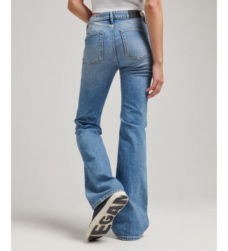 Superdry Skinny-Jeans aus Bio-Baumwolle, mittlere Leibhhe, blau