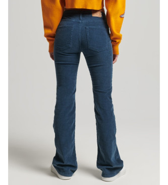 Superdry Skinny jeans i manchester med utsvngt ben och mid-rise marinbl passform