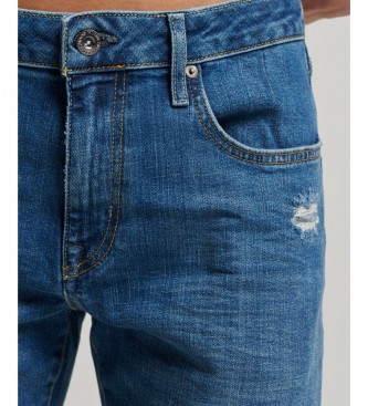 Superdry Blue organic cotton slim fit jeans
