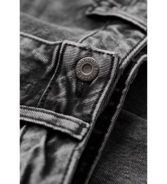 Superdry Jeans skinny grigi a vita media