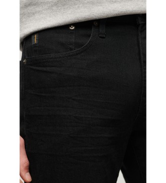 Superdry Straight cut, slim fit Vintage jeans svart